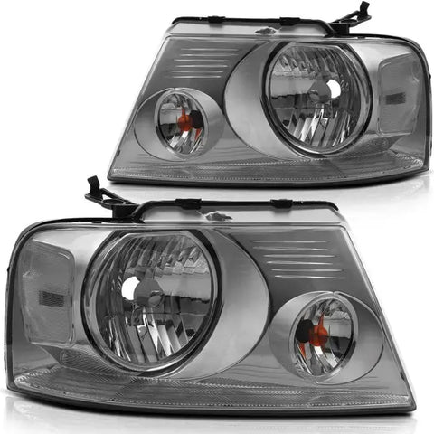 Headlights Assembly Set Fits 2004-2008 Ford F-150 Headlamp Assembly Replacement ECCPP