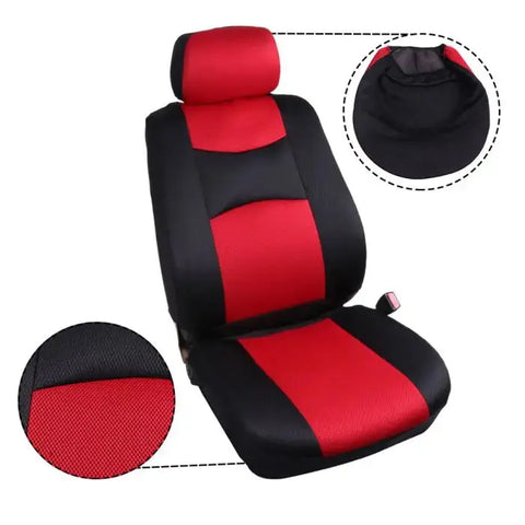Car Auto Seat Covers w/Headrest Covers Polyester 4MM Padding For Ford 110748 ECCPP
