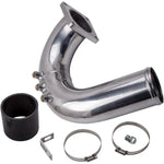 High Flow Silver Intake Elbow Tube For 03-07 compatible for Dodge Ram 5.9L compatible for Cummins Diesel MAXPEEDINGRODS
