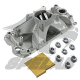 Intake Manifold Small Block Chevy Single Plane High Rise| SPELAB SPELAB