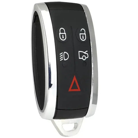 Keyless Remote Chrome Key Fob Shell Pad Smart Case for Jaguar KR55WK49244 ECCPP