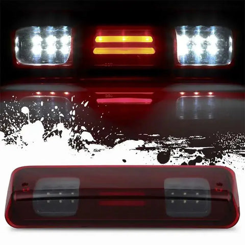 LED 3rd Brake Light Cargo Lamp Black Housing Red Fit For 2004-2008 Ford F-150 ECCPP