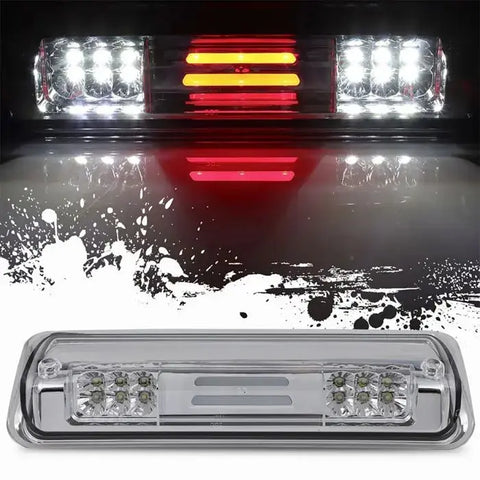 LED 3rd Brake Light Cargo Lamp Chrome Housing Clear Fit For 2004-08 Ford F-150 ECCPP