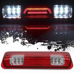 LED 3rd Brake Light Cargo Lamp Chrome Housing Red Fit For 2004-2008 Ford F-150 ECCPP