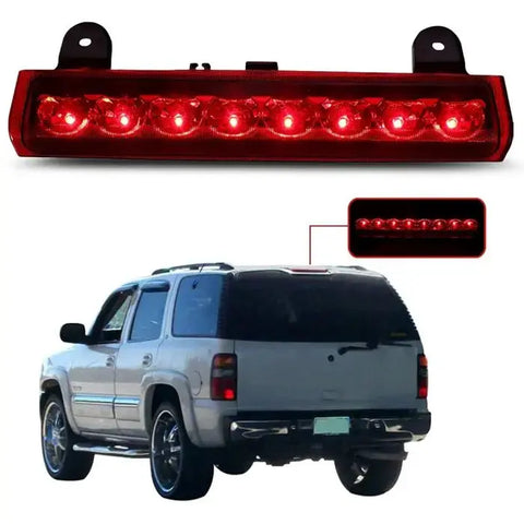 LED 3rd Third Brake Tail Light Chrome for 00-06 Chevrolet Suburban GMC Yukon ECCPP