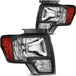 LED Headlights Assembly Set For Ford F-150 2009-2014 Headlamp Assembly Pair ECCPP