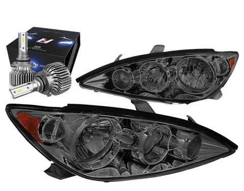 2005-2006 Toyota Camry Xv30 Headlight Headlight W/Led Kit Slim Style Smoked DNA MOTORING