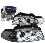 1996-2001 Audi A4 Rgb Color Projector Headlight W/Led Kit+Cool Fan Chrome DNA MOTORING