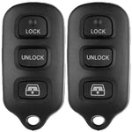 Lot of 2 Replacement Remote Key Keyless Fob Case For 4 Buttons Shell Fix Repair ECCPP