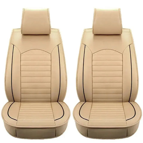 Luxury Leather Car Seat Covers Front Rear Full Set Cushion Protector Universal 169610 ECCPP