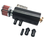 Motor K Swap Aluminum Oil Catch Can Reservoir Tank With Breather Filter Baffled JackSpania Racing