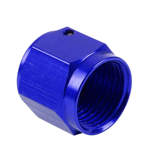 Blue Anodized Aluminum 8-An An8 1/2"Hex Head Female Flare End Plug/Nut Fitting DNA MOTORING