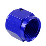 Blue Anodized Aluminum 10-An An10 5/8"Hex Head Female Flare End Plug/Nut Fitting DNA MOTORING