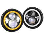 Nuvision 2007-2018 Wrangler Jk Led Halo Drl Turn Signal Projector Headlight DNA MOTORING