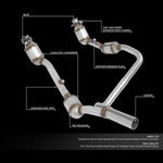 Factory Replacement Catalytic Converter <BR>07-09 Jeep Wrangler JK 3.8L