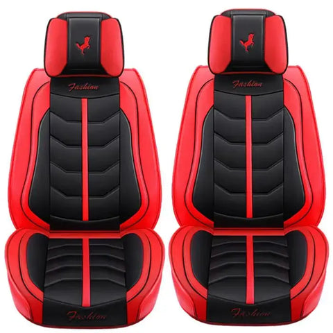 PU Leather 5-Seats Front & Rear Car Seat Cover Cushion Full Set Universal 169617 ECCPP