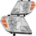 Pair Headlight Assembly For Nissan Frontier 09-19 Headlamps Assembly Replacement ECCPP