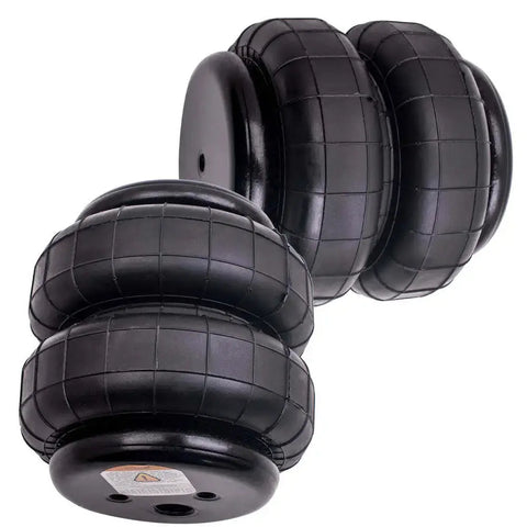 Pair of standard 2500 lb single 1/2npt port air spring Bag Double Bellows QZFSP MAXPEEDINGRODS UK