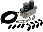 Pro Series Oil Catch Can For Honda Civic Acura Integra 4 Port -10AN With Hoses JackSpania Racing