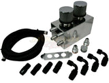 Pro Series Oil Catch Can For Honda Civic Acura Integra 4 Port -10AN With Hoses JackSpania Racing