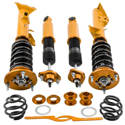 Racing Coilover Kits compatible for BMW E36 Compact 1994-1999 Shock Absorbers Adj Height MAXPEEDINGRODS