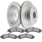Rear Ceramic Brake Pads And Rotors For Chevrolet Suburban 1500 GMC Yukon XL 1500 ECCPP