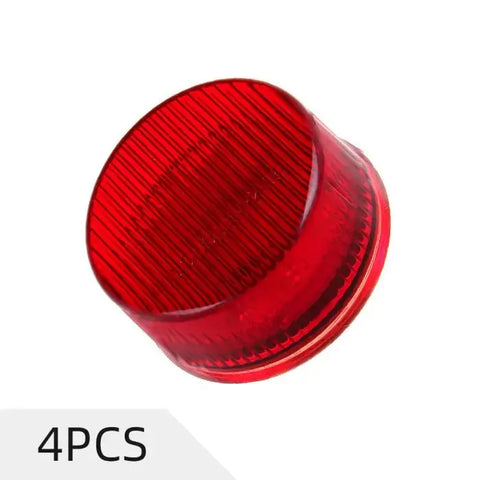 4PCS 2" Red Round Side Marker/Turn Signal/Rear Tail Light 9LED Surface Mount for Truck Trailer ECCPP