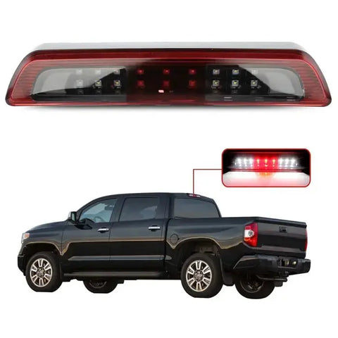 Red Lens LED 3RD Third Brake Light Tail Lamp For 2007-2018 Toyota Tundra Black ECCPP