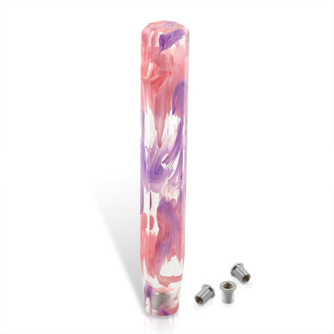 Universal M8 M10 M12 300MM Crystal Fusion Shift Knob Fuchsia