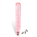 Universal M8 M10 M12 300MM Crystal Octogon Bubble Shift Knob Pink