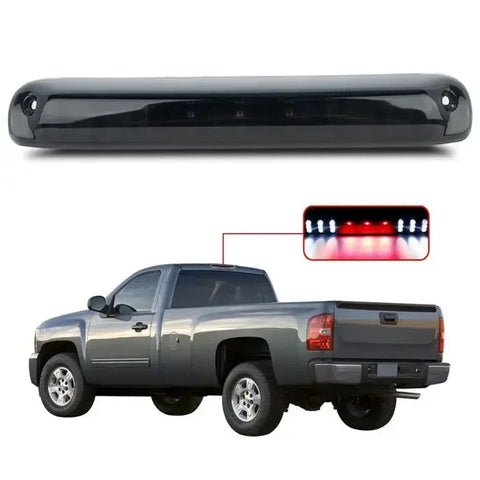 For 99-06 Silverado/Sierra 07 Classic LED 3rd Brake Light Cargo Reverse Smoke ECCPP