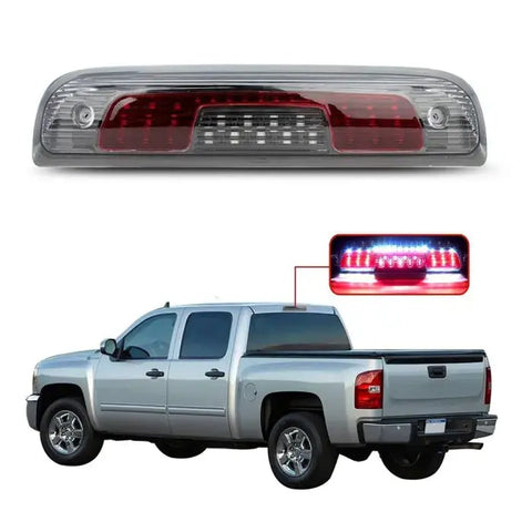 Red LED Bar Third [3rd] Brake Light Cargo Functioned for 14-18 Silverado/Sierra ECCPP