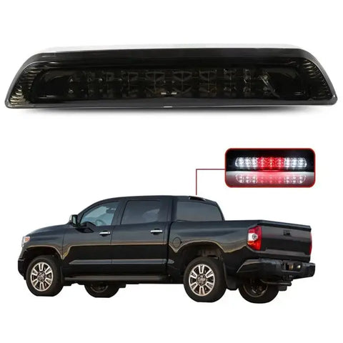 Smoke Lens LED Third Brake Ligh Tail Lamp For 07-18 Toyota Tundra Chrome Housing ECCPP