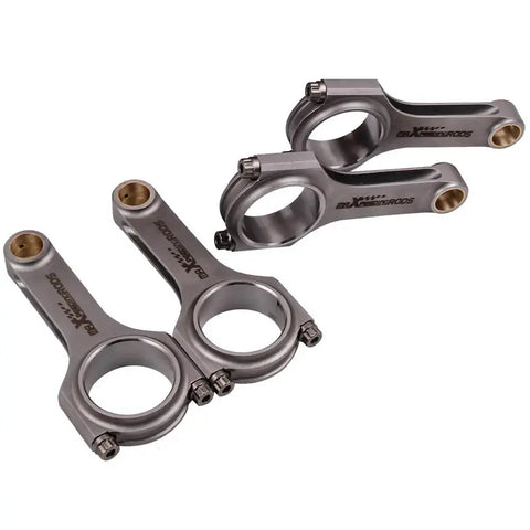 Steel Engine Connecting Rods Conrods compatible for Nissan FJ20 21mm pin MAXPEEDINGRODS