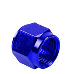 Blue Anodized 6-An 3/8" Tube Sleeve Nut Fitting  Aluminum/Steel Tubing Line DNA MOTORING