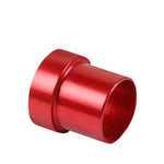 Red Anodized 4-An An4 1/4" Tube Sleeve Fitting  Aluminum/Steel Tubing Line DNA MOTORING