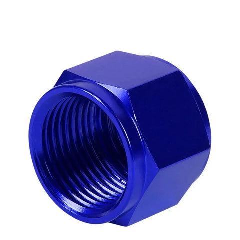 Blue Anodized 12-An 3/4" Tube Sleeve Nut Fitting  Aluminum/Steel Tubing Line DNA MOTORING