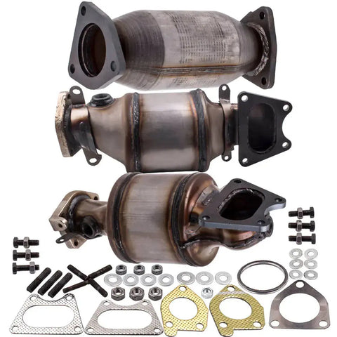 Three CATALYTIC CONVERTER compatible for ACURA TL 3.5L and 3.2L Front LH RH Rear 2004-2008 MAXPEEDINGRODS