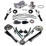 Timing Chain Water Pump Kit+Cam Phasers+Cover Gasket For 04-08 Ford Lincoln 5.4 SILICONEHOSE 2023