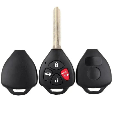 Uncut ignition Key Fob SHELL CASE replacement replacement for Toyota for 4Runner 07-12 HYQ12BBY 4 PCS ECCPP