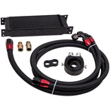 Universal Engine Oil Cooler 13 ROW AN10 + Filter Adapter Kit + Nylon Oil Lines