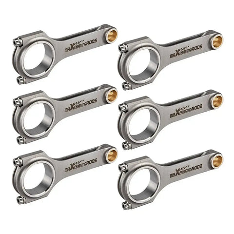 H-Beam Connecting Rods compatible for Audi/VW V6 Engine 2.6L 2.8L 2.7T 154mm Conrods MAXPEEDINGRODS