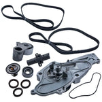 Water Pump Timing Belt Thermostat Tensioner Kit TKH002C compatible for Acura Honda 3.5 3.7L MAXPEEDINGRODS1