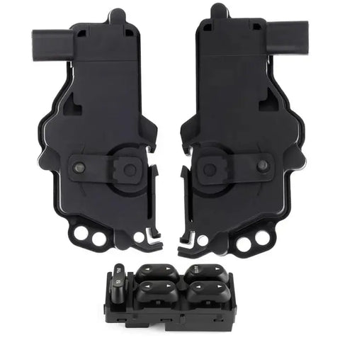 FL & FR Door Lock Actuators w/ Window Master Switch For Ford Lincoln Mercury ECCPP