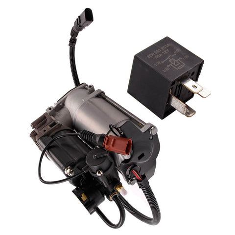 Compatible for Audi A8 Compressor air suspension pump engine 6/8 cylinder 4E0616007 + relay MAXPEEDINGRODS