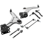 8pcs Front Lower Control Arm Inner Outer Tierods Sway Bar compatible for Ford Fusion 13- 17 MAXPEEDINGRODS
