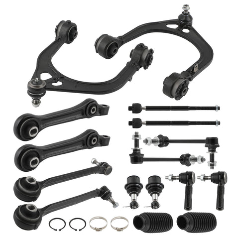 16pcs Front Control Arms + Tierods + Sway Bar Kit for Charger Magnum 2005-10 RWD MAXPEEDINGRODS