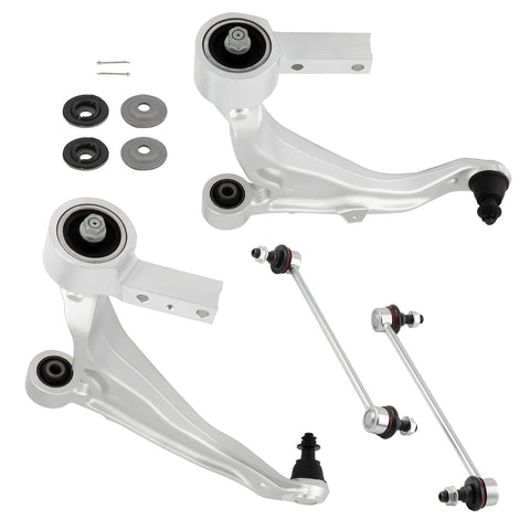 4x Front Lower Control Arm compatible for Acura MDX ZDX 2007-2013 Suspension Kit Ball Joint MAXPEEDINGRODS