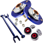 Compatible for BMW Suspension Camber Arms + Camber Plates Top Hat + Control Arms Bushings MAXPEEDINGRODS