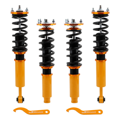 Height Adjutable Coilover Coil Suspension Spring compatible for Honda Accord 2003-2007 MAXPEEDINGRODS